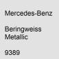 Preview: Mercedes-Benz, Beringweiss Metallic, 9389.